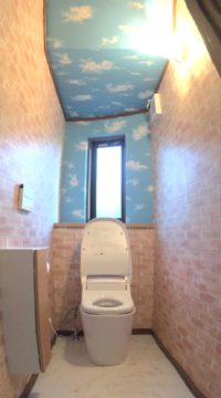 トイレ：福島県郡山市　明るく綺麗に晴天トイレリフォーム