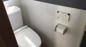 トイレ：福島県郡山市　ふき取りカンタン！お手入れらくらくトイレリフォーム