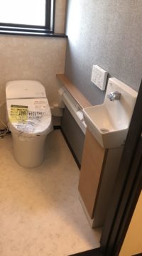 トイレ：福島県郡山市　タンクを無くしてトイレスッキリ！リフォーム