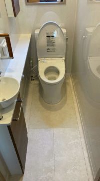 トイレ：福島県福島市　ハイドロセラでトイレ掃除をラクラクリフォーム