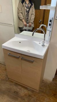 洗面台：福島県福島市　使いやすい洗面台リフォーム