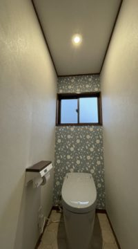 トイレ：福島県郡山市　おすすめ壁紙トイレリフォーム