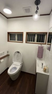 トイレ：福島県郡山市　狭かったトイレ大規模リフォーム
