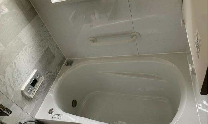 お風呂：福島県郡山市　タイルから上品なユニット浴室リフォーム