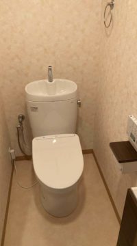 トイレ：福島県福島市　掃除のしやすいトイレリフォーム