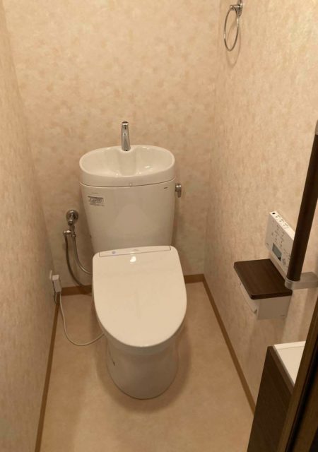 トイレ：福島県福島市　掃除のしやすいトイレリフォーム