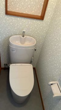 トイレ：福島県桑折町　内装が素敵なトイレリフォーム