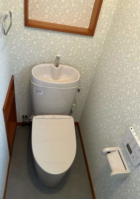 トイレ：福島県桑折町　内装が素敵なトイレリフォーム