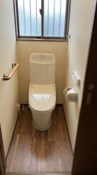 トイレ：福島県福島市　掃除しやすいトイレリフォーム