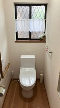 トイレ：福島県福島市　自動洗浄付きトイレリフォーム