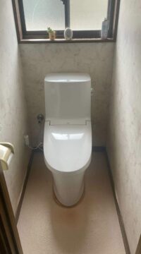トイレ：福島県福島市　自動洗浄付きトイレリフォーム