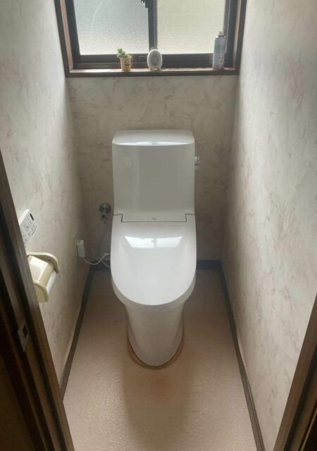 トイレ：福島県福島市　自動洗浄付きトイレリフォーム
