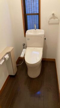 トイレ：福島県郡山市　収納力を上げたトイレリフォーム