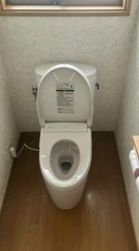 トイレ：福島県郡山市　TOTOオート洗浄トイレリフォーム