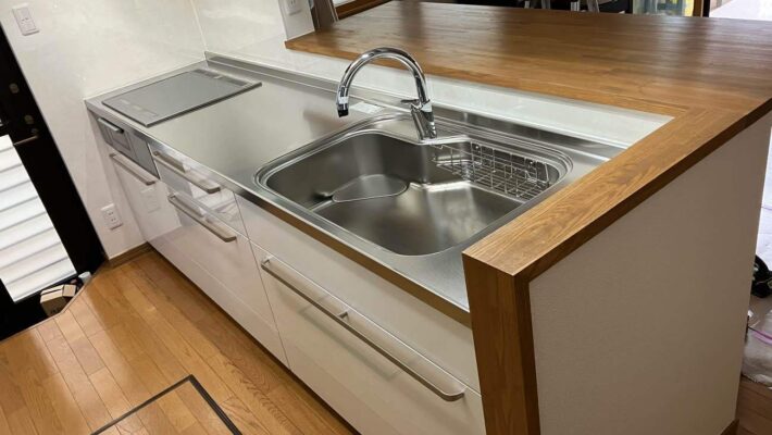 キッチン：福島県郡山市　クリナップステディアキッチン工事