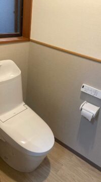 トイレ：福島県伊達郡　	 LIXIL アメージュシャワートイレZR1工事