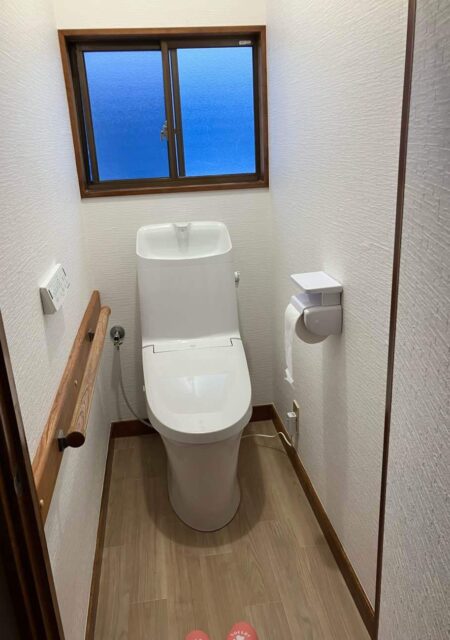 トイレ：福島県福島市　	 LIXILアメージュシャワートイレZR2工事