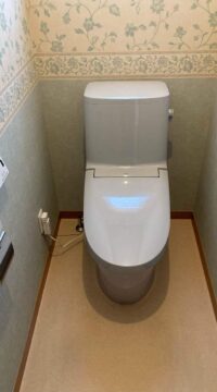 トイレ：福島県福島市　 LIXILアメージュシャワートイレ1グレード工事