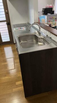 キッチン：福島県福島市　クリナップステディアキッチン工事　