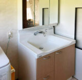 洗面台：福島県耶麻郡　使いやすさ重視の快適な洗面化粧台リフォーム