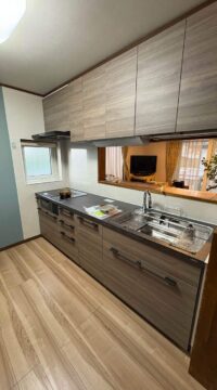 キッチン：福島県福島市　L型キッチンからI型へキッチンリフォーム