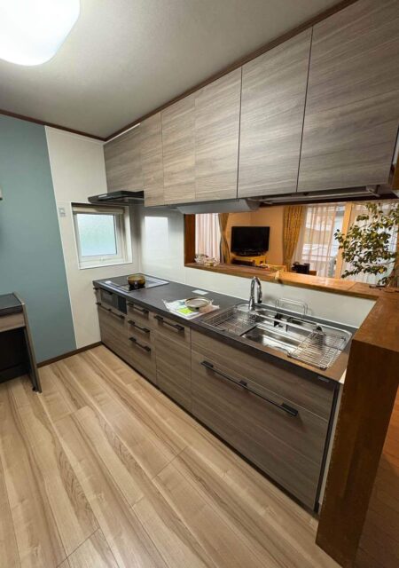 キッチン：福島県福島市　L型キッチンからI型へキッチンリフォーム