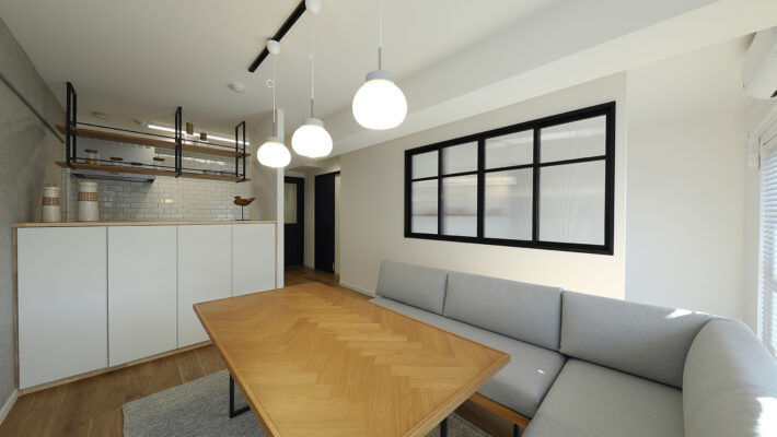 全面改装:福島県郡山市 光と風が通るスロウカフェテイストへLDKリフォーム